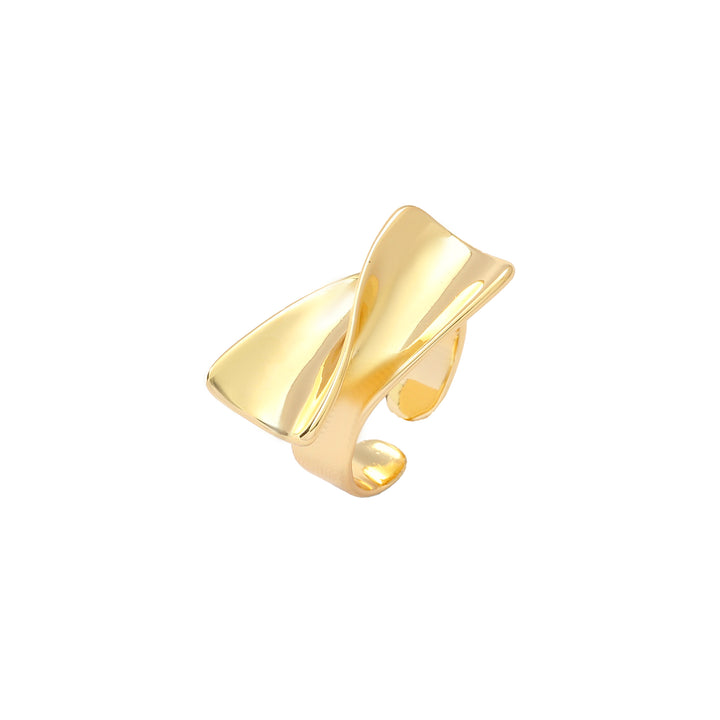 Gilded Statement Curve Ring