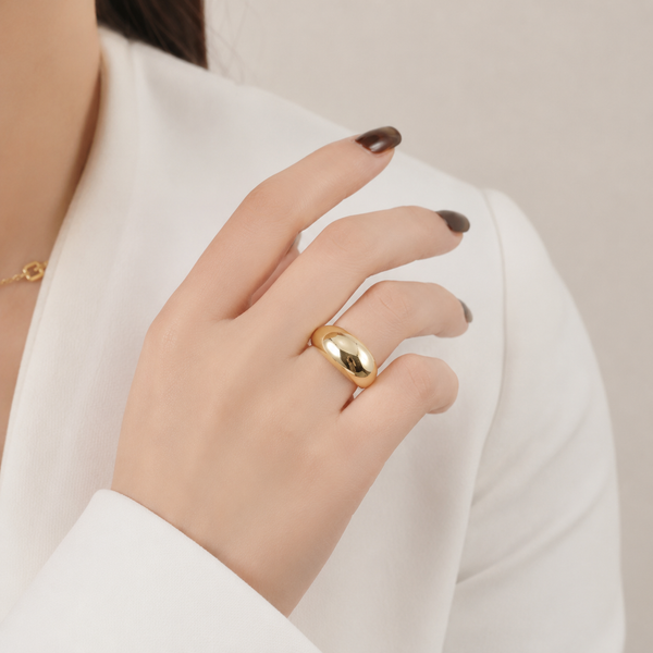 Golden Plated Stackable Ring