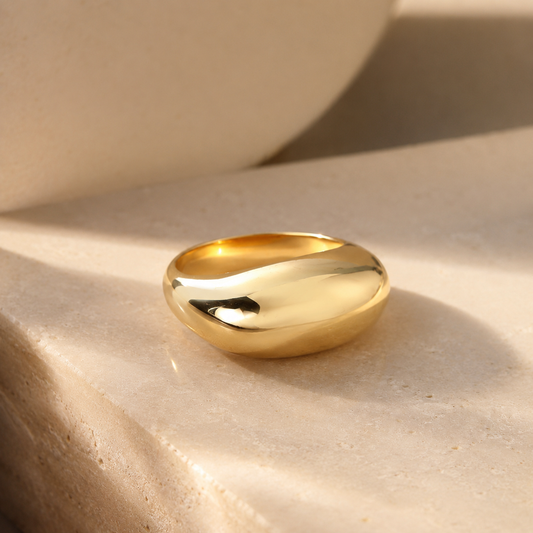 Golden Plated Stackable Ring