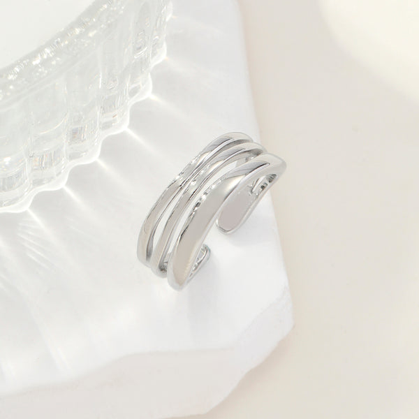 Multi-spiral Silver Ring