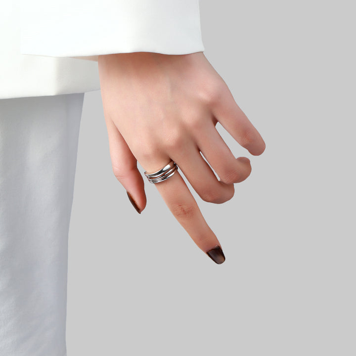 Multi-spiral Silver Ring