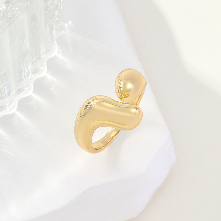 Chunky Molten Metal Gold Ring