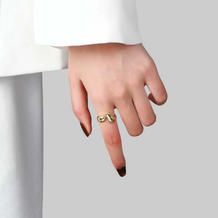 Chunky Molten Metal Gold Ring