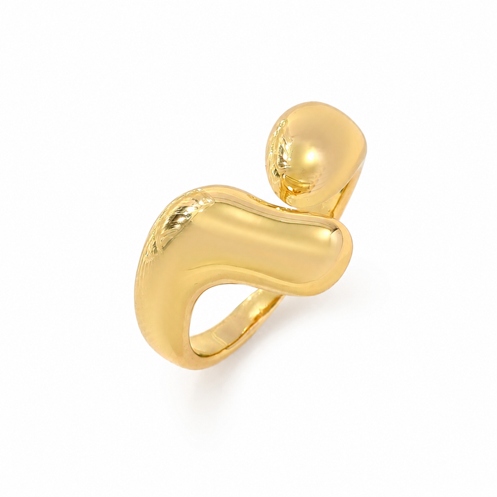Chunky Molten Metal Gold Ring