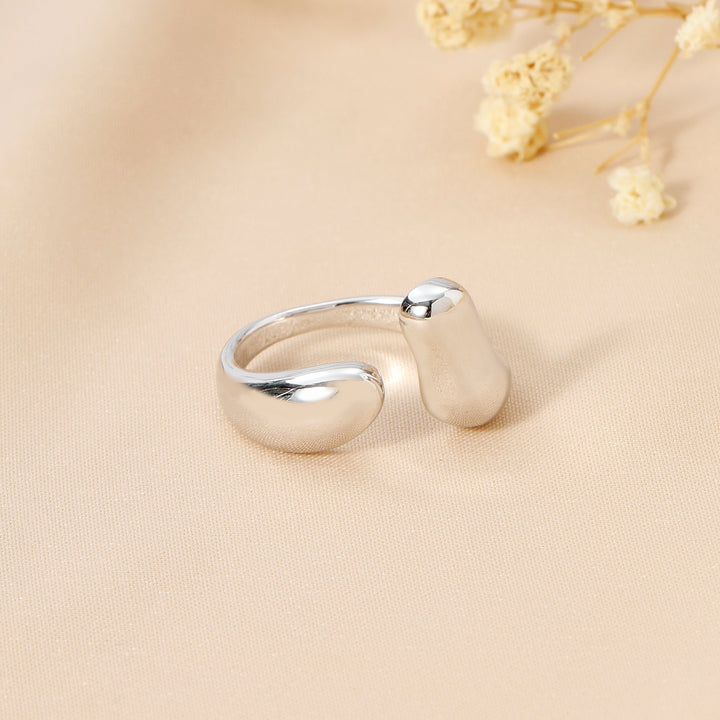 Chunky Molten Metal Silver Ring