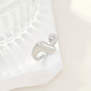 Chunky Molten Metal Silver Ring