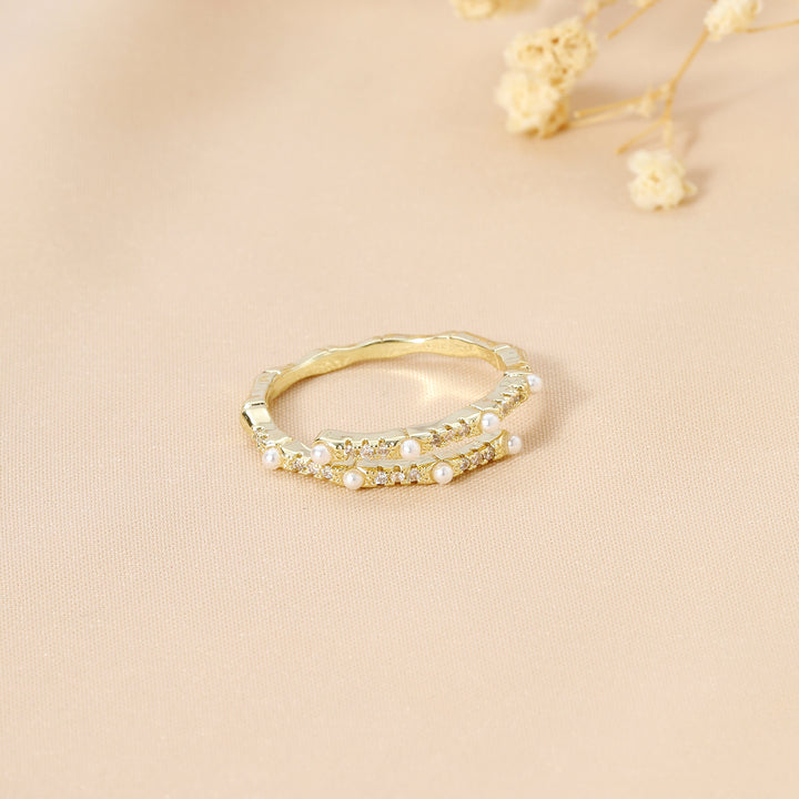 Golden Shiny Sparkle RIng