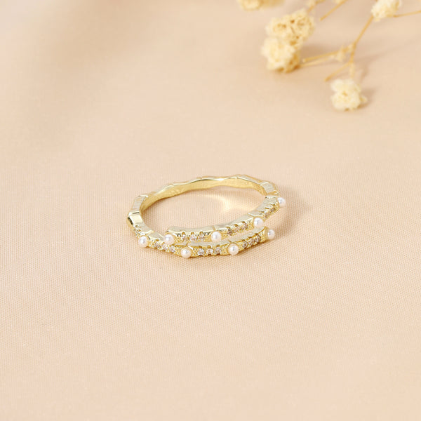 Golden Shiny Sparkle RIng