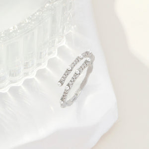 Silver Shiny Sparkle Ring - Salty Accessories