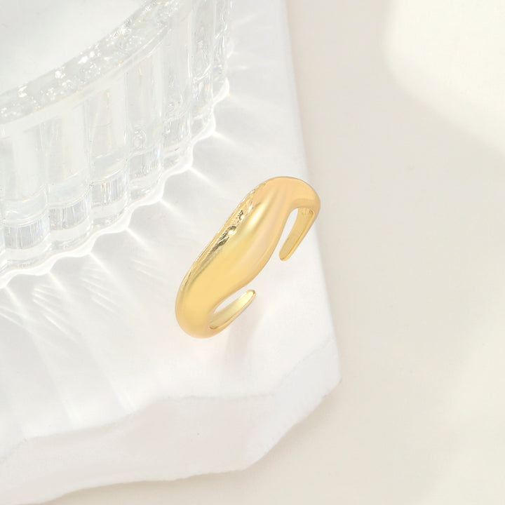 Molten Wave Golden Ring