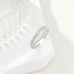 Molten Wave Silver Ring