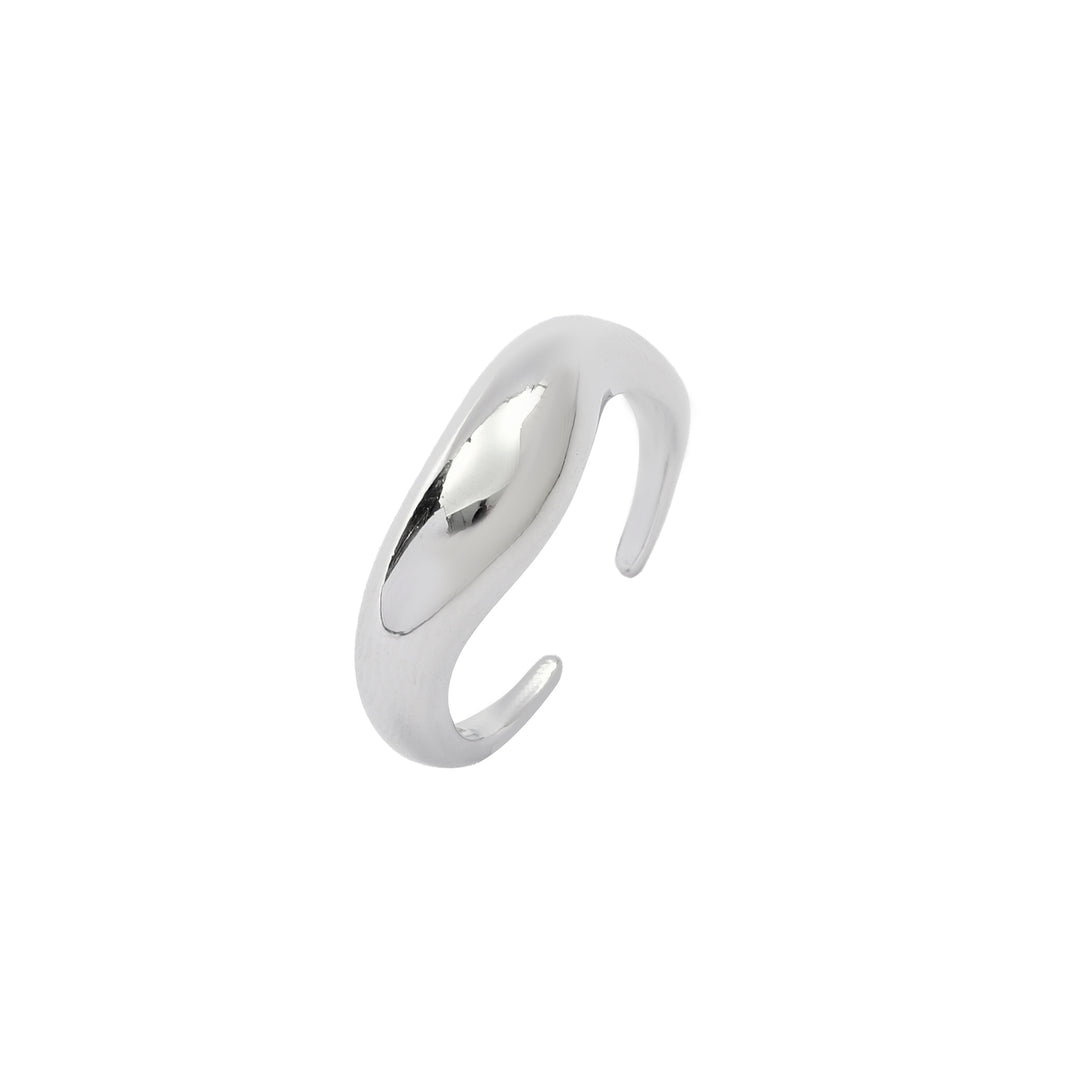 Molten Wave Silver Ring