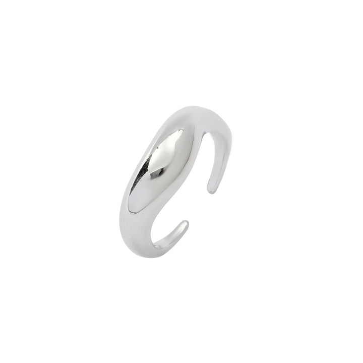 Molten Wave Silver Ring
