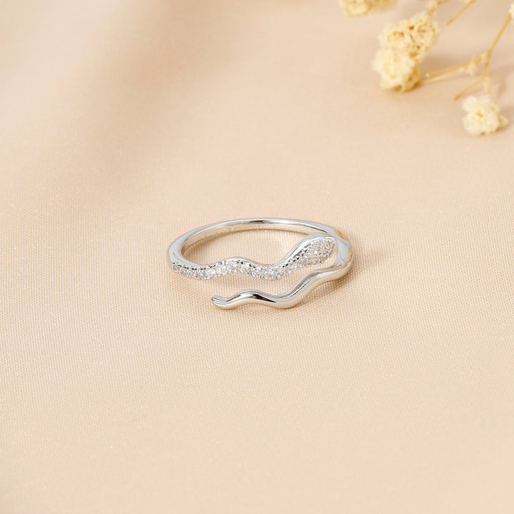 CobraLux silver stone Ring