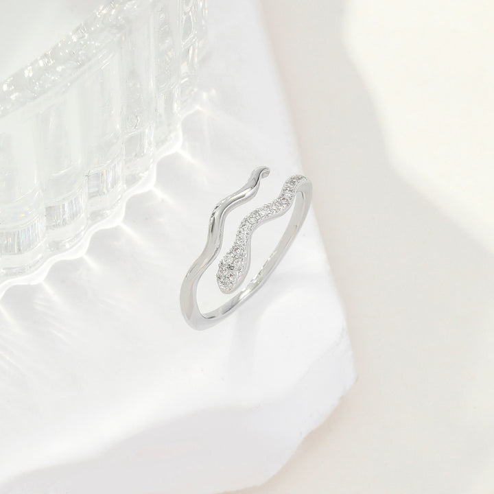 CobraLux silver stone Ring