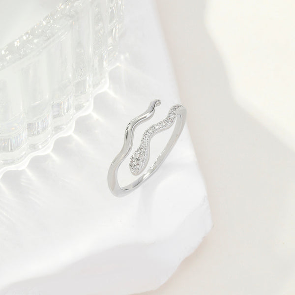 CobraLux silver stone Ring
