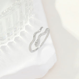 CobraLux silver stone Ring