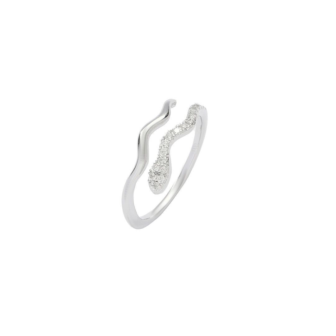 CobraLux silver stone Ring