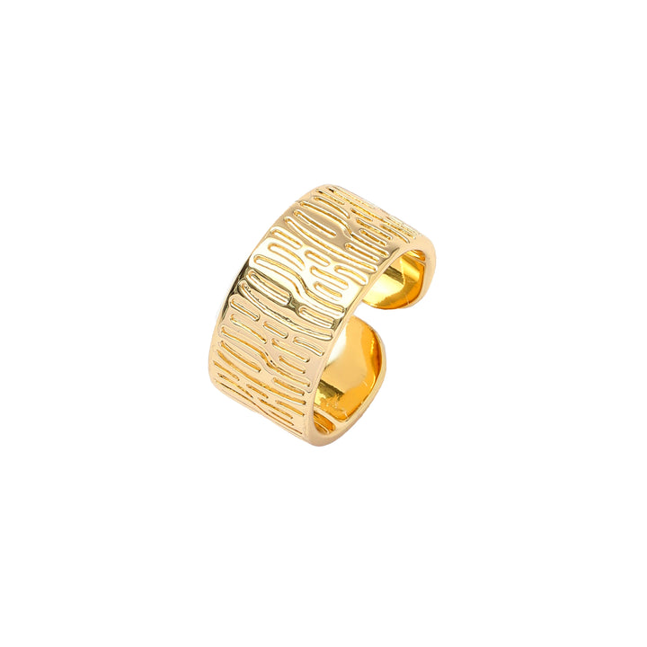 Serpent Skin Gold Ring