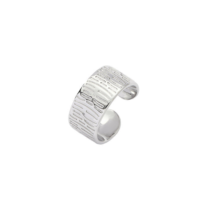 Serpent Skin Silver Ring