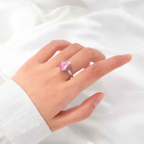 Blush Radiance Oval Ring