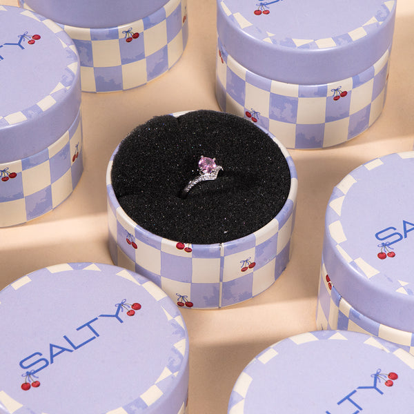 Sweetheart Rosé Curve Ring