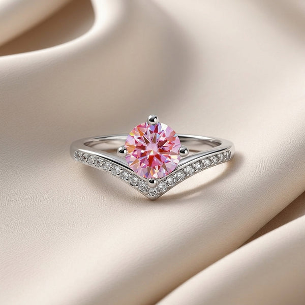 Sweetheart Rosé Curve Ring