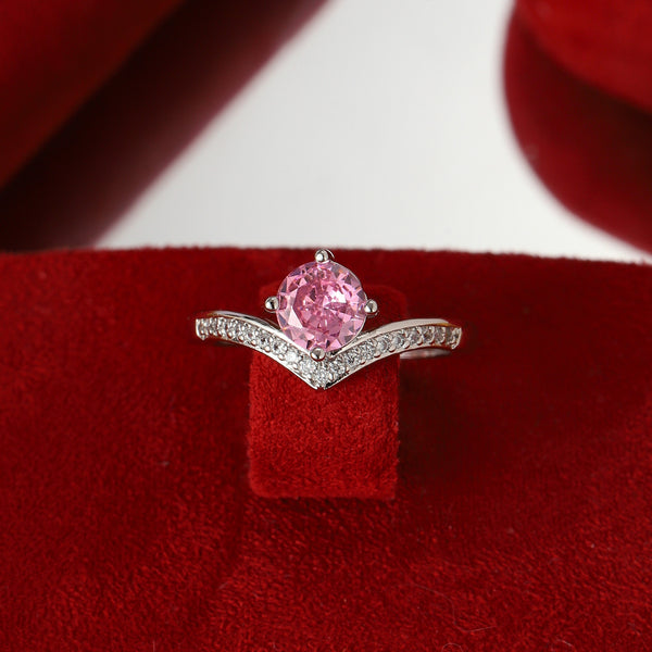 Sweetheart Rosé Curve Ring
