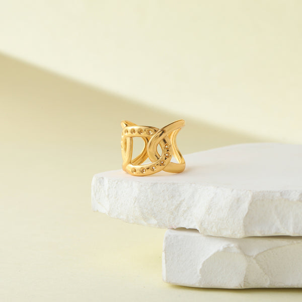 Infinity Twist Statement Ring