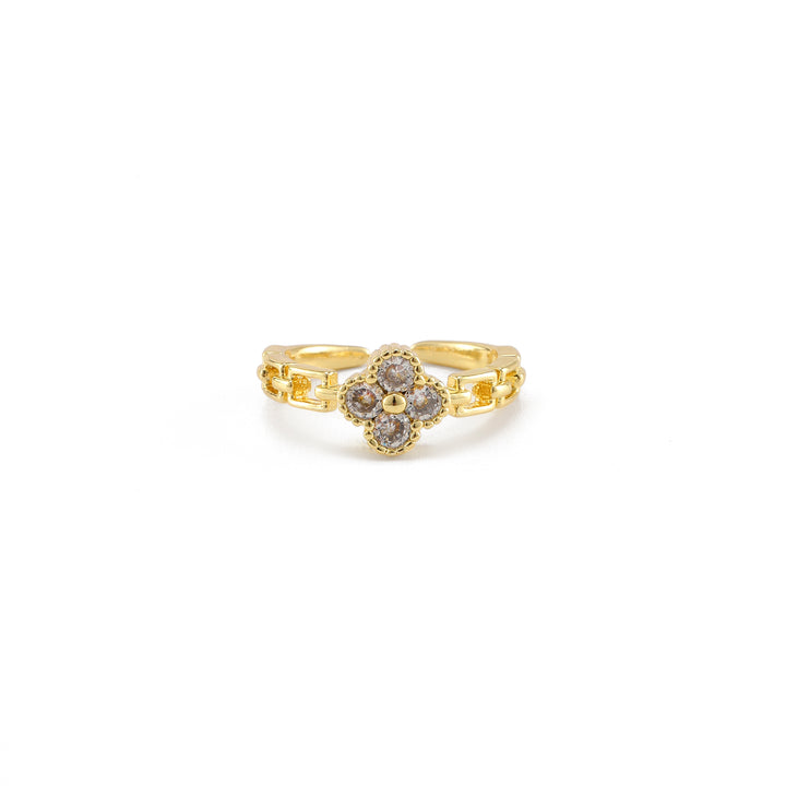 Adjustable Bloom Link Ring