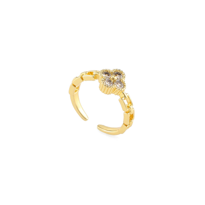 Adjustable Bloom Link Ring