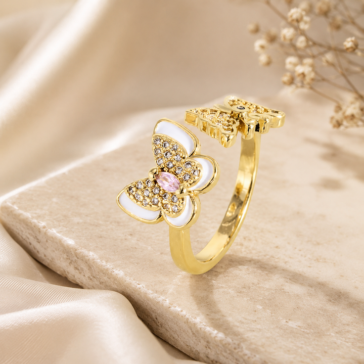 Bella Butterfly Adjustable Ring