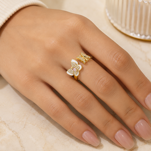Bella Butterfly Adjustable Ring