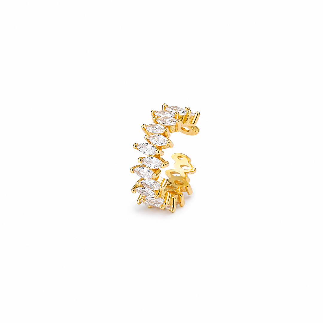 Elara Crystal Adjustable Tennis Ring