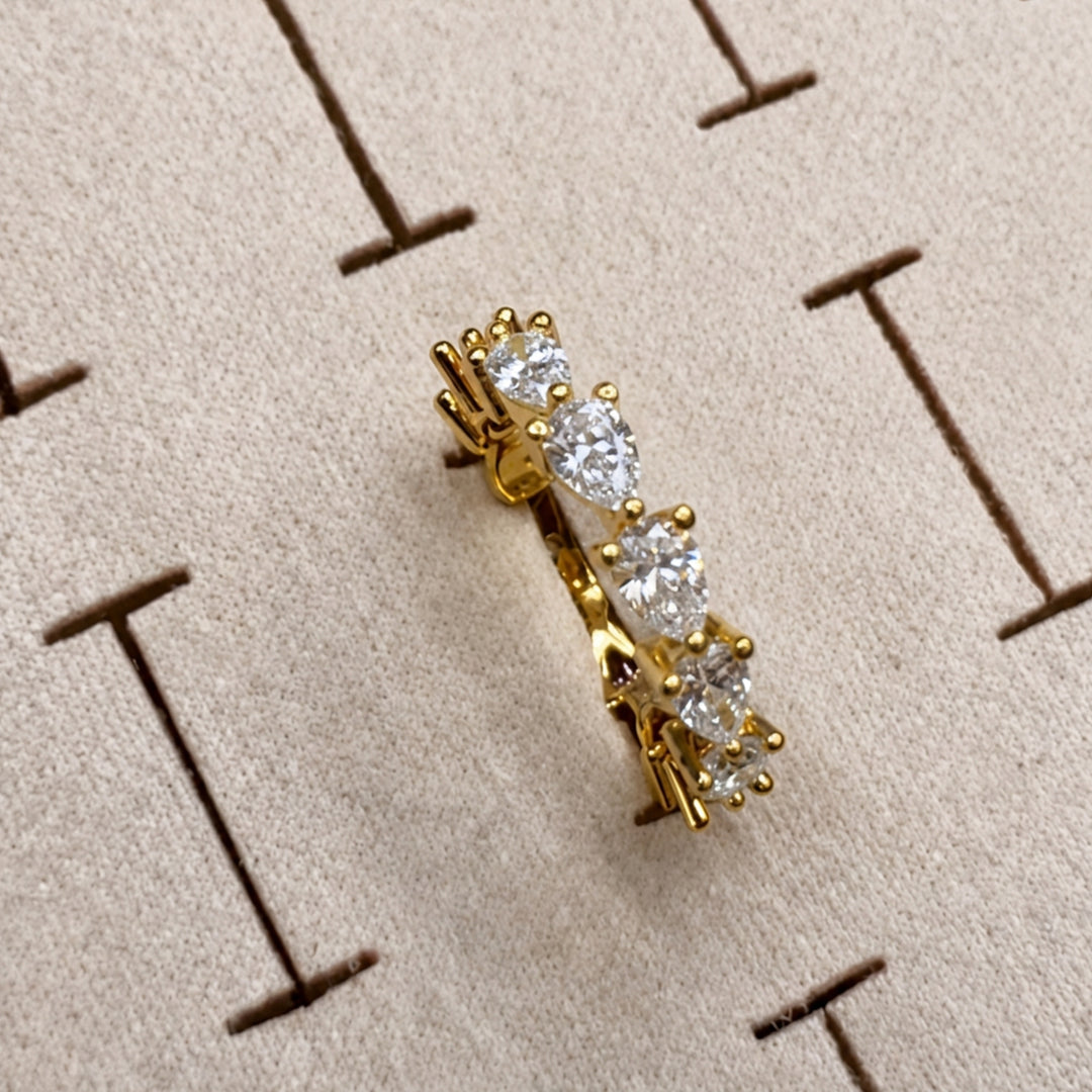 Celestia Crystal Adjustable Tennis Ring