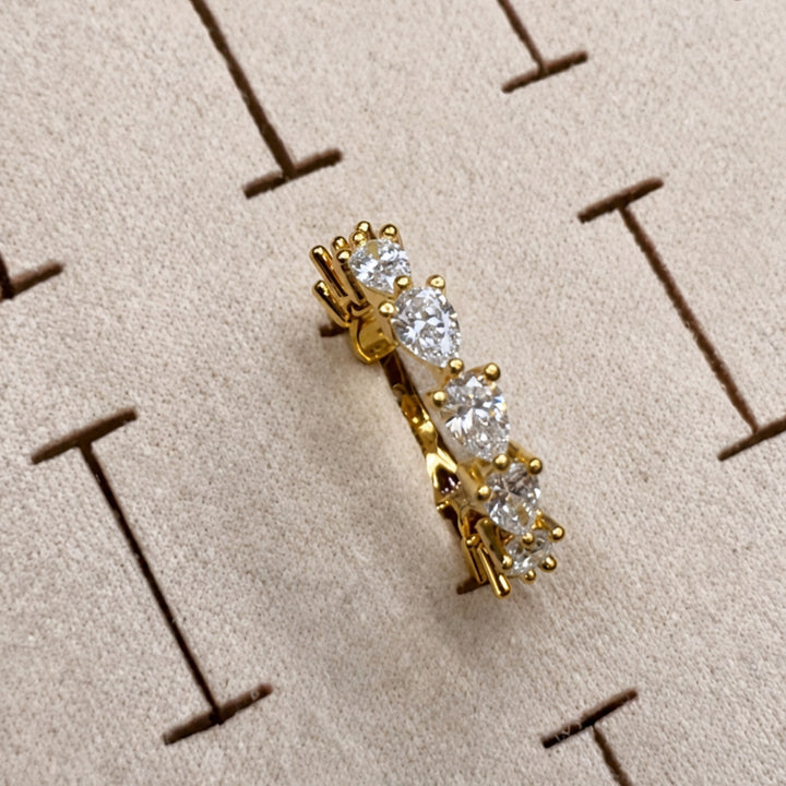 Celestia Crystal Adjustable Tennis Ring