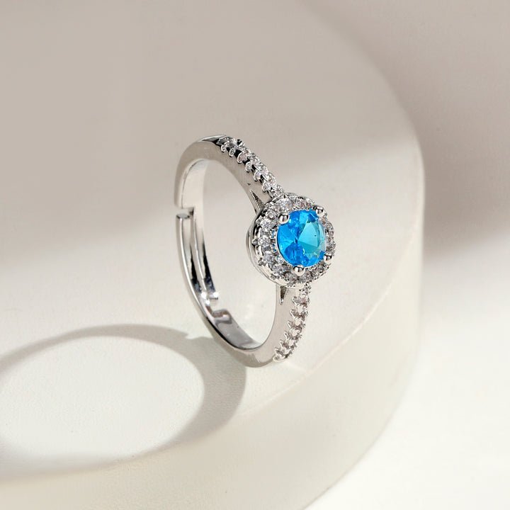 Serenova Halo Ring - Blue
