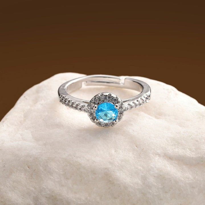 Serenova Halo Ring - Blue
