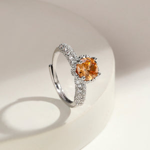 Orlina Radiant Halo Ring - Brown