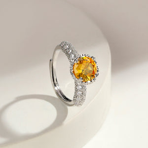Orlina Radiant Halo Ring - Yellow