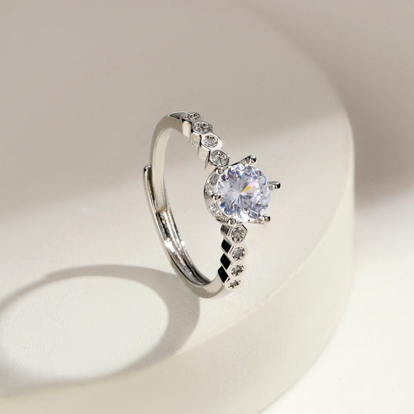 Celviera Crystal Halo Ring