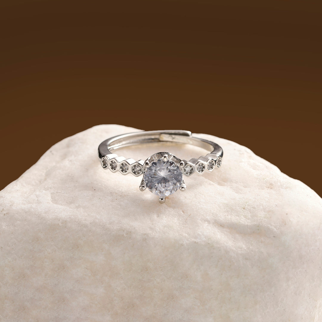 Celviera Crystal Halo Ring