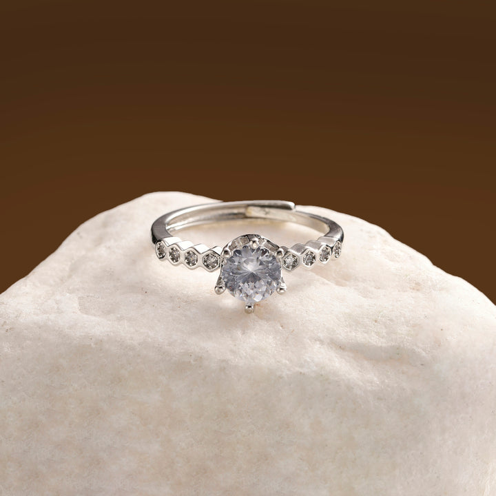 Celviera Crystal Halo Ring
