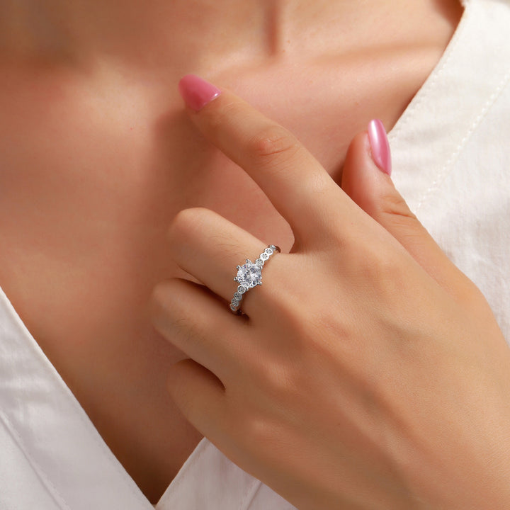 Celviera Crystal Halo Ring
