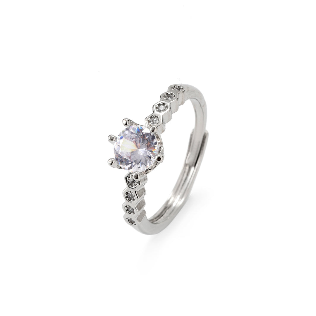 Celviera Crystal Halo Ring