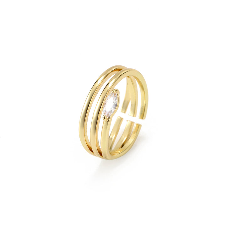 Zelvaya Marquise Spiral Ring