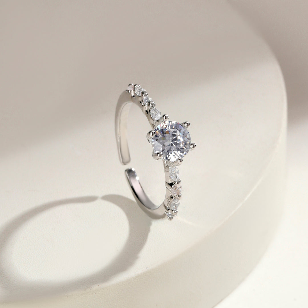 Aveline Radiant Solitaire Ring