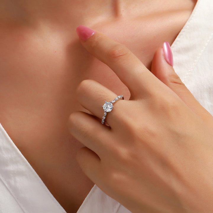 Aveline Radiant Solitaire Ring