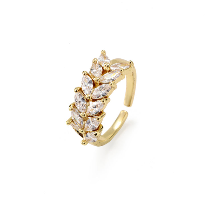 Elvaira Leafline Spark Ring