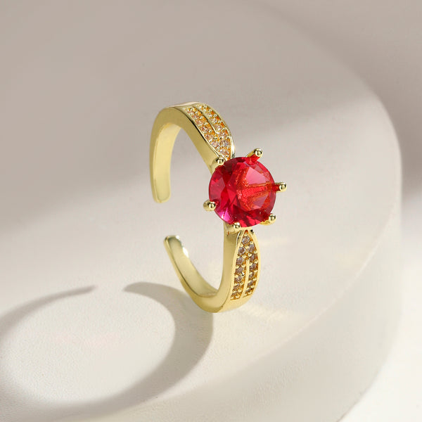 Roselle Gleam Solitaire Ring